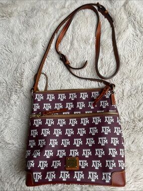 Dooney & Bourke Texas A&M Print Leather Crossbody Bag